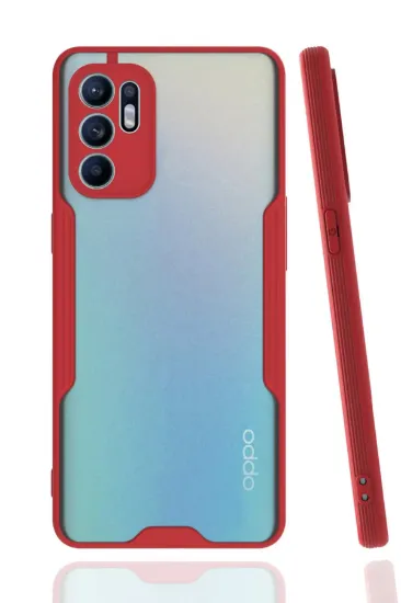 Newface Oppo Reno 6 Kılıf Platin Silikon - Kırmızı resmi