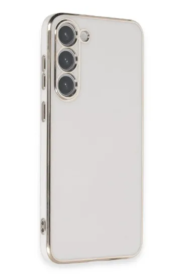 Newface Samsung Galaxy S23 Kılıf Volet Silikon - Beyaz resmi