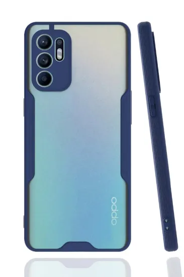 Newface Oppo Reno 6 Kılıf Platin Silikon - Lacivert resmi