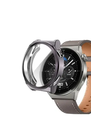 Newface Huawei Watch GT2 46mm Dota Camlı Kasa Ekran Koruyucu - Uzay Grisi resmi