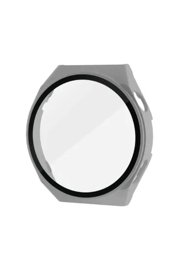 Newface Huawei Watch GT3 Pro 43mm Dota Camlı Kasa Ekran Koruyucu - Gri resmi