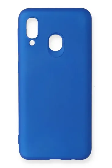 Newface Samsung Galaxy A20E Kılıf First Silikon - Mavi resmi