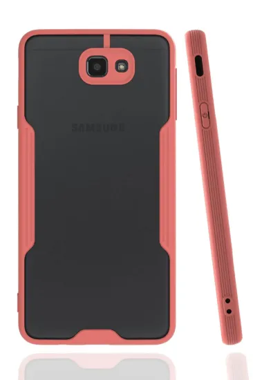 Newface Samsung Galaxy J7 Prime Kılıf Platin Silikon - Pembe resmi