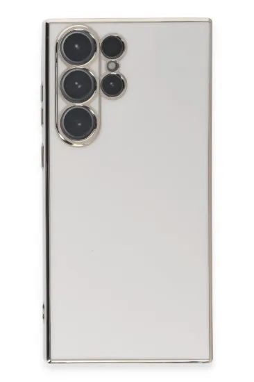 Newface Samsung Galaxy S23 Ultra Kılıf Volet Silikon - Beyaz resmi