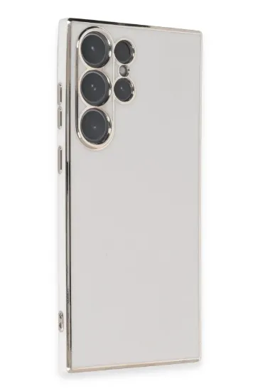 Newface Samsung Galaxy S23 Ultra Kılıf Volet Silikon - Beyaz resmi