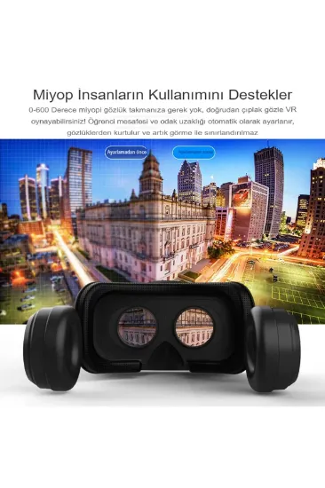 Newface Shinecon SC-G04EA 3D Sanal Gerçeklik Gözlüğü - Siyah resmi