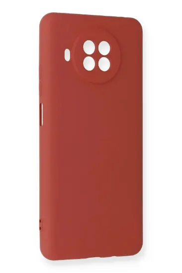 Newface Xiaomi Mi 10T Lite Kılıf Nano içi Kadife Silikon - Kiremit resmi