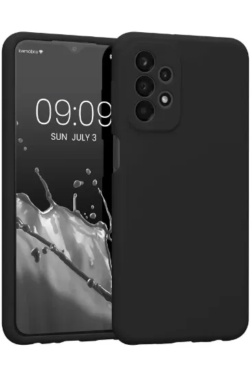 Newface Samsung Galaxy A13 4G Kılıf First Silikon - Siyah resmi