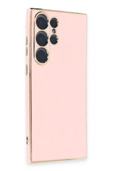 Newface Samsung Galaxy S23 Ultra Kılıf Volet Silikon - Pembe resmi