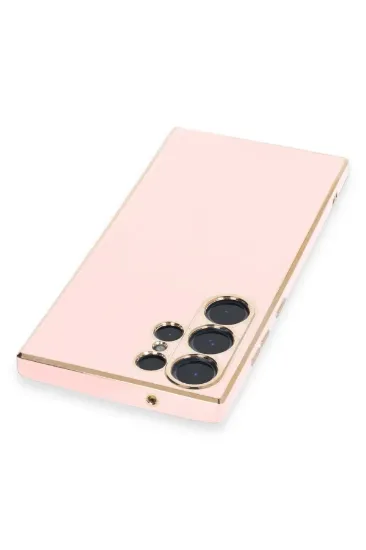Newface Samsung Galaxy S23 Ultra Kılıf Volet Silikon - Pembe resmi