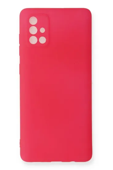 Newface Samsung Galaxy A71 Kılıf First Silikon - Pembe resmi