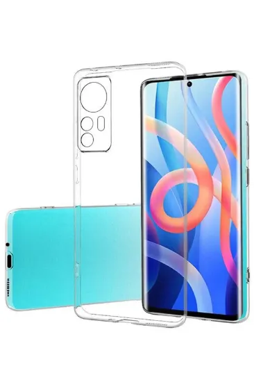 Newface Xiaomi Mi 12 Kılıf Lüx Şeffaf Silikon resmi