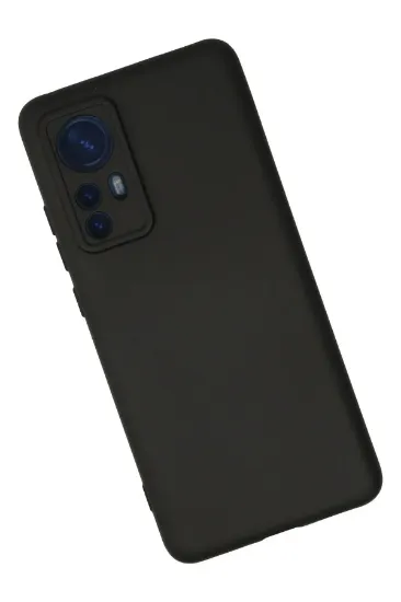 Newface Xiaomi Mi 12 Kılıf Nano içi Kadife Silikon - Siyah resmi