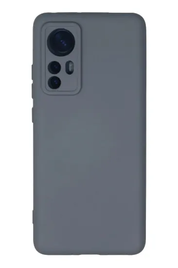 Newface Xiaomi Mi 12 Kılıf Nano içi Kadife Silikon - Gri resmi