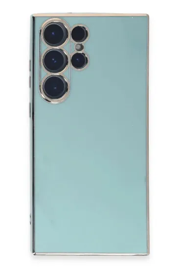 Newface Samsung Galaxy S23 Ultra Kılıf Volet Silikon - Açık Yeşil resmi