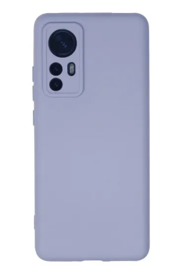 Newface Xiaomi Mi 12 Kılıf Nano içi Kadife Silikon - Lila resmi