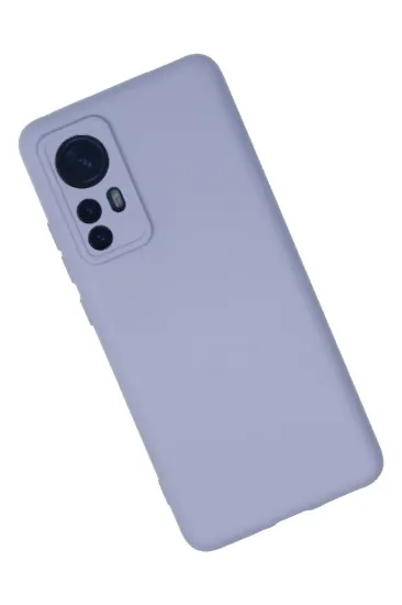 Newface Xiaomi Mi 12 Kılıf Nano içi Kadife Silikon - Lila resmi