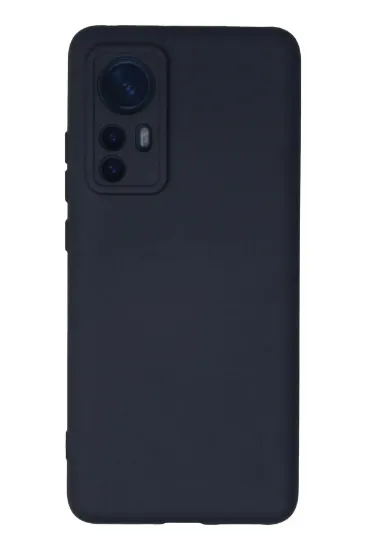 Newface Xiaomi Mi 12 Kılıf Nano içi Kadife Silikon - Lacivert resmi