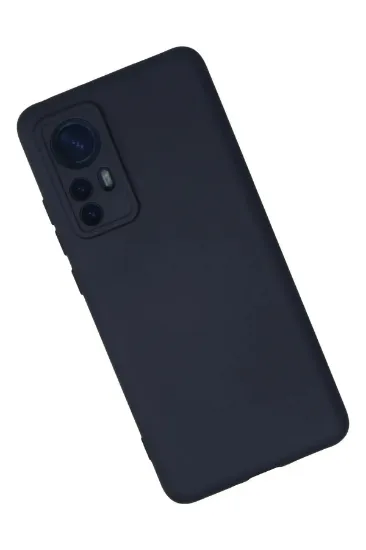 Newface Xiaomi Mi 12 Kılıf Nano içi Kadife Silikon - Lacivert resmi
