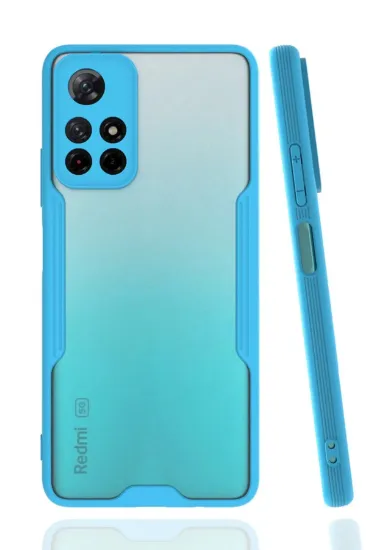 Newface Xiaomi Redmi Note 11T Kılıf Platin Silikon - Mavi resmi