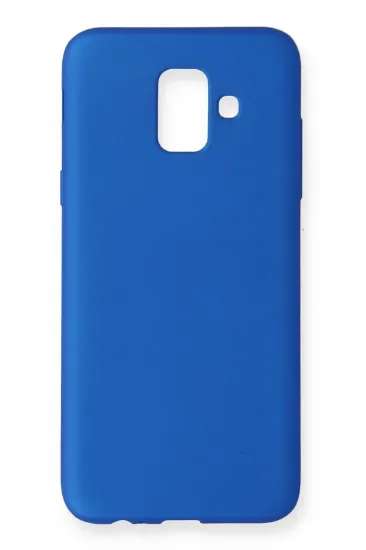 Newface Samsung Galaxy A6 2018 Kılıf First Silikon - Mavi resmi