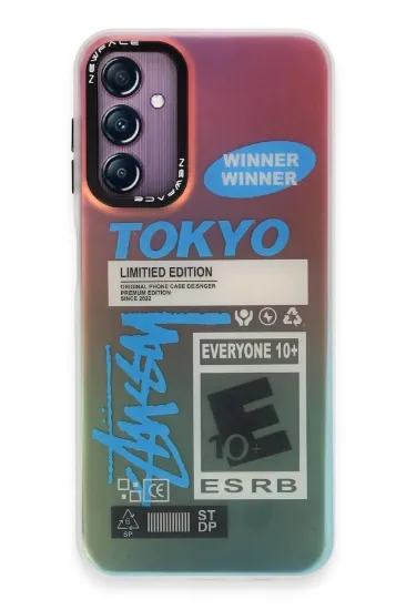 Newface Samsung Galaxy A24 4G Kılıf Estoril Desenli Kapak - Estoril - 1 resmi