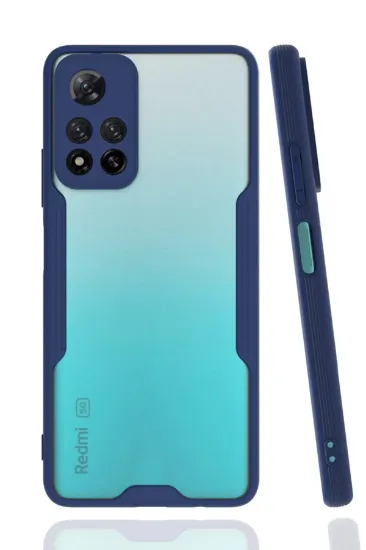 Newface Xiaomi Redmi Note 11 Pro Plus 5G Kılıf Platin Silikon - Lacivert resmi