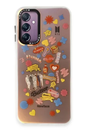 Newface Samsung Galaxy A24 4G Kılıf Estoril Desenli Kapak - Estoril - 16 resmi