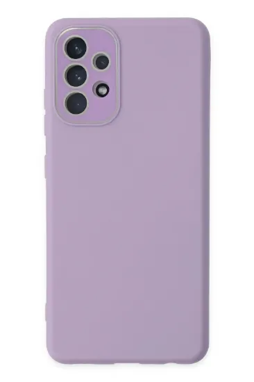 Newface Samsung Galaxy A33 5G Kılıf Lansman Glass Kapak - Lila resmi