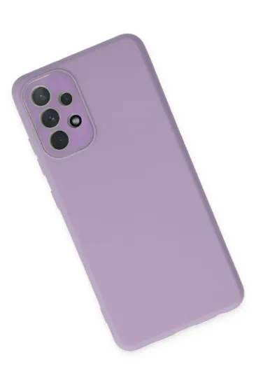 Newface Samsung Galaxy A33 5G Kılıf Lansman Glass Kapak - Lila resmi