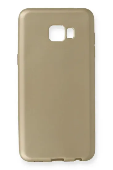 Newface Samsung Galaxy C5 Pro Kılıf First Silikon - Gold resmi
