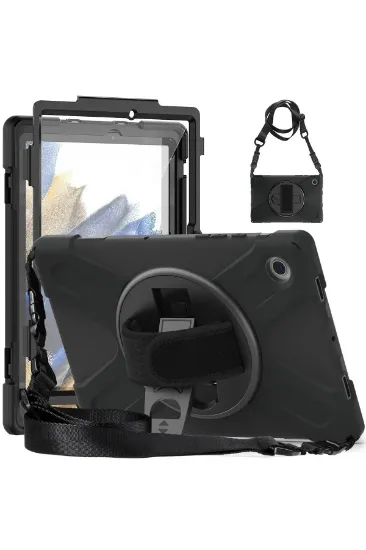 Newface Samsung Galaxy X200 Tab A8 10.5 Kılıf Amazing Tablet Kapak - Siyah resmi