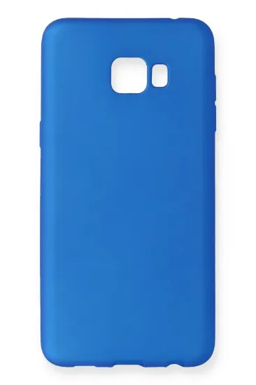 Newface Samsung Galaxy C5 Pro Kılıf First Silikon - Mavi resmi