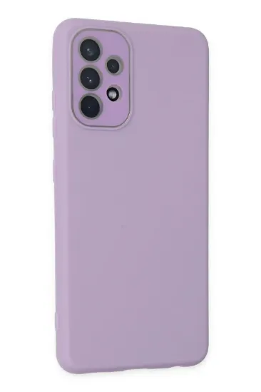 Newface Samsung Galaxy A53 5G Kılıf Lansman Glass Kapak - Lila resmi
