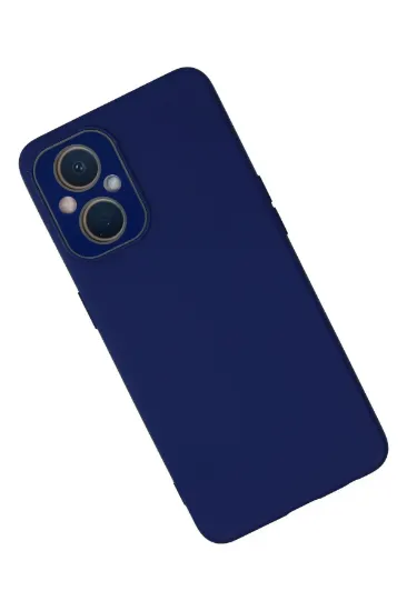 Newface Oppo Reno 7 Lite Kılıf Lansman Glass Kapak - Sky Blue resmi
