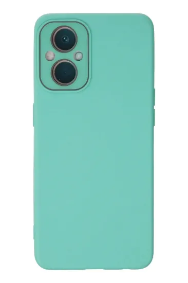 Newface Oppo Reno 7 Lite Kılıf Lansman Glass Kapak - Turkuaz resmi