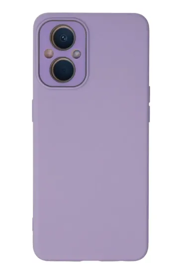 Newface Oppo Reno 7 Lite Kılıf Lansman Glass Kapak - Lila resmi