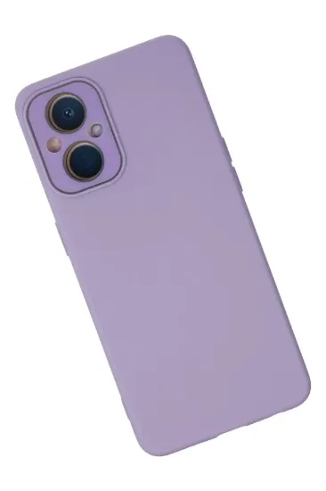 Newface Oppo Reno 7 Lite Kılıf Lansman Glass Kapak - Lila resmi