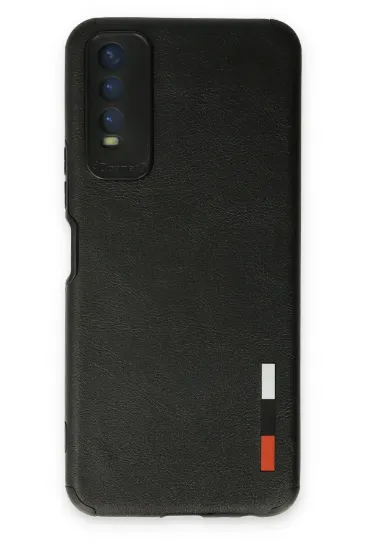 Newface Vivo Y11S Kılıf Loop Deri Silikon - Siyah resmi