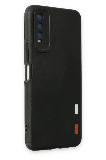 Newface Vivo Y11S Kılıf Loop Deri Silikon - Siyah resmi