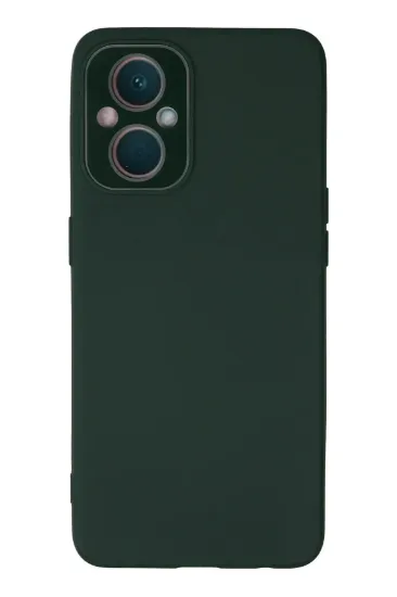 Newface Oppo Reno 7 Lite Kılıf Lansman Glass Kapak - Koyu Yeşil resmi