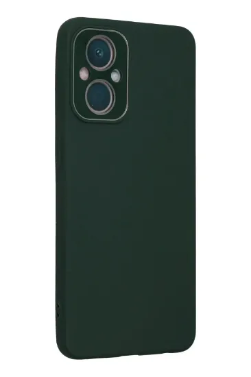 Newface Oppo Reno 7 Lite Kılıf Lansman Glass Kapak - Koyu Yeşil resmi