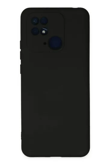 Newface Xiaomi Redmi 10C Kılıf Nano içi Kadife Silikon - Siyah resmi