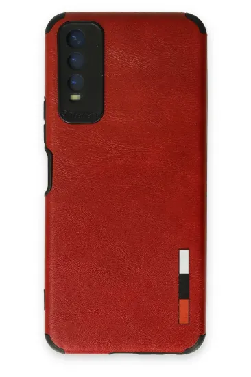 Newface Vivo Y11S Kılıf Loop Deri Silikon - Kırmızı resmi