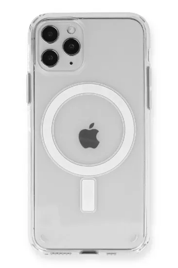Newface iPhone 11 Pro Kılıf Magneticsafe Şeffaf Silikon - Şeffaf resmi