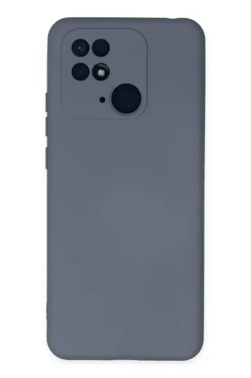 Newface Xiaomi Redmi 10C Kılıf Nano içi Kadife Silikon - Gri resmi