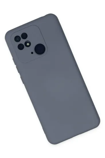 Newface Xiaomi Redmi 10C Kılıf Nano içi Kadife Silikon - Gri resmi