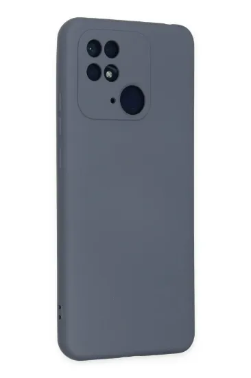 Newface Xiaomi Redmi 10C Kılıf Nano içi Kadife Silikon - Gri resmi
