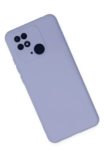 Newface Xiaomi Redmi 10C Kılıf Nano içi Kadife Silikon - Lila resmi