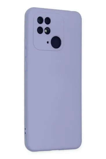 Newface Xiaomi Redmi 10C Kılıf Nano içi Kadife Silikon - Lila resmi